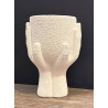 PETIT CACHE POT MAINS CIMENT BLANC