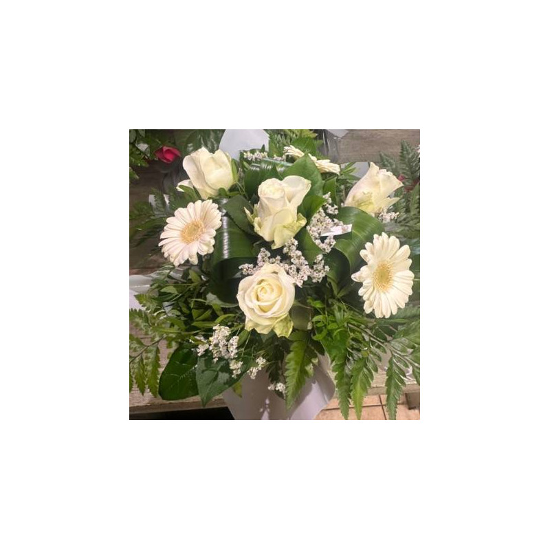 BOUQUET ROND BLANC