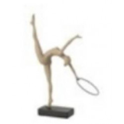 GYMNASTE CERCLE S/SOCLE RESINE